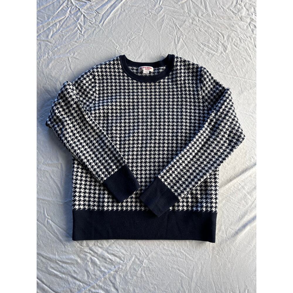 Brooks Brothers Black and White Houndstooth Sweater